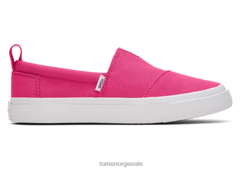 Toms barnungdoms fenix slip-on lerretmørk rosa sko 0V06V536