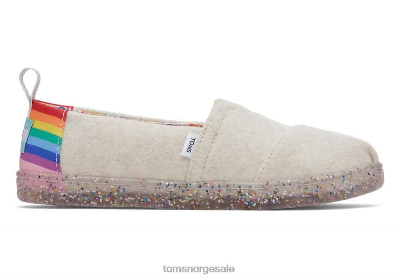 Toms barnunity pride alpargatanaturlig regnbue sko 0V06V551