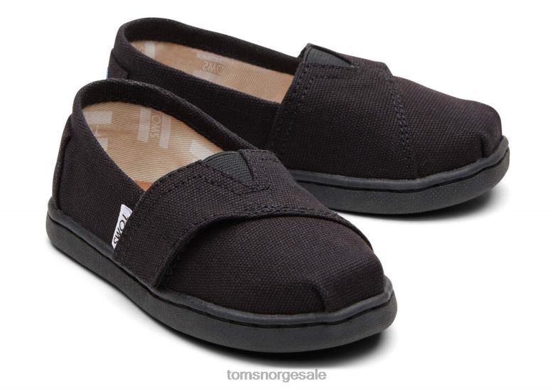 Toms barnalpargata lerretsvart sko 0V06V510