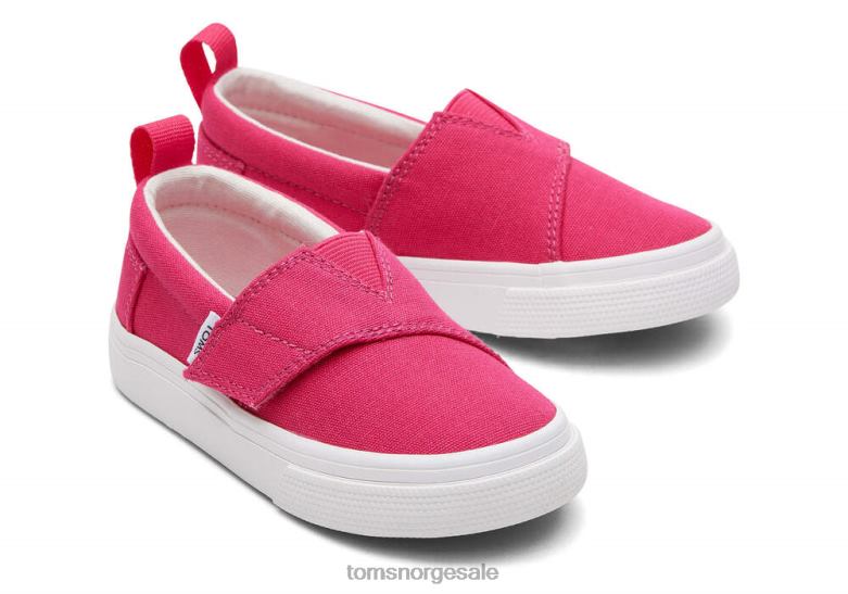 Toms barnbittesmå fenix slip-on lerretmørk rosa sko 0V06V506