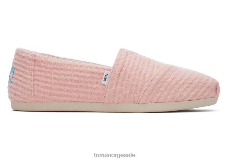 Toms kvinneralpargata eco repreve vaffelstrikkpastellrosa vaffelstrikk sko 0V06V132