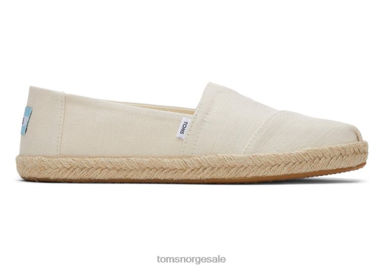 Toms kvinneralpargata eco resirkulert bomull tau espadrillenaturlig vevd sko 0V06V118