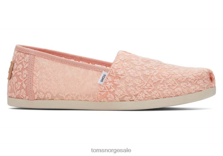 Toms kvinneralpargata floral blonderfersken blush posy blonder sko 0V06V32