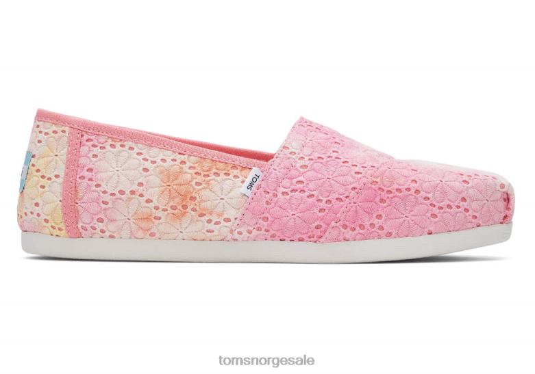 Toms kvinneralpargata floral maljersienna oransje sko 0V06V30