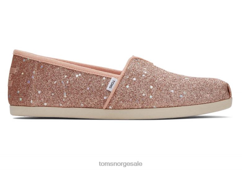 Toms kvinneralpargata glitterrosa sko 0V06V62