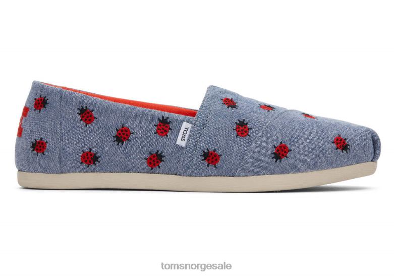 Toms kvinneralpargata marihønerchambray sko 0V06V122