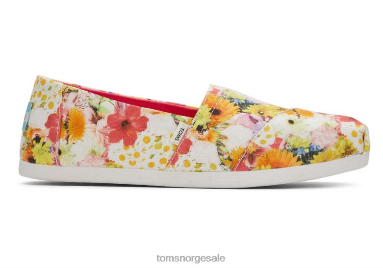 Toms kvinnerfloral collage alpargatany stil sko 0V06V108