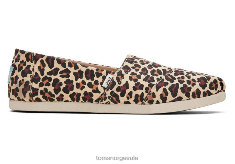 Toms kvinnerleopard alpargatany stil sko 0V06V98