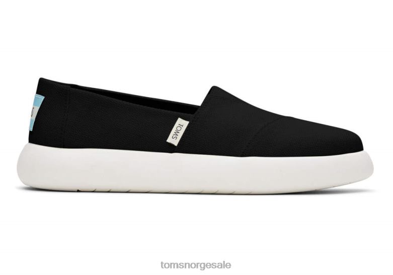 Toms kvinnermalva alpargatasvart sko 0V06V102