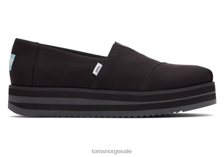 Toms kvinnermidform alpargatasvart sko 0V06V86