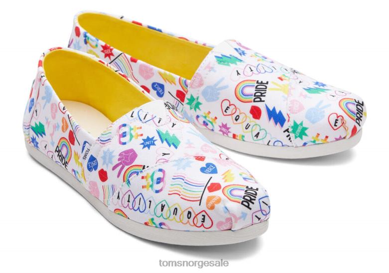 Toms kvinnerunity pride alpargataflertrykk sko 0V06V94