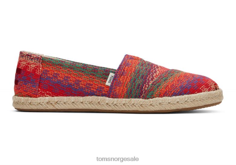 Toms kvinnerespadrille alpargatarosa multi sko 0V06V155