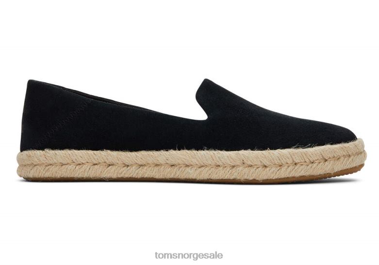 Toms kvinnersantiago semsket skinnsvart semsket skinn sko 0V06V143