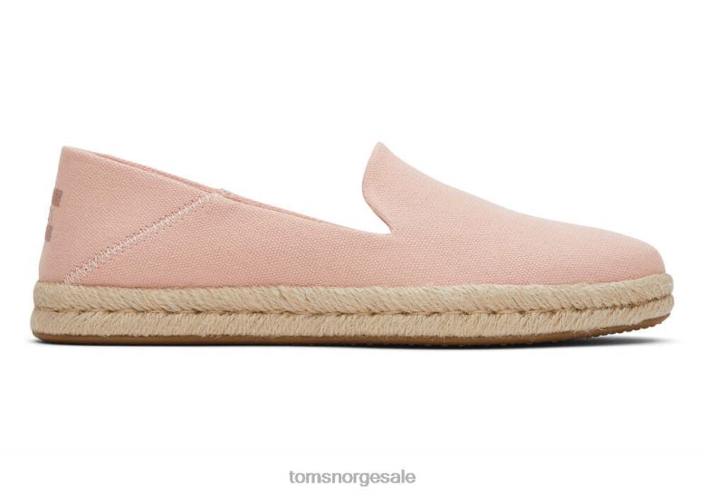 Toms kvinnersantiago vasket lerretfersken blush vasket lerret sko 0V06V140