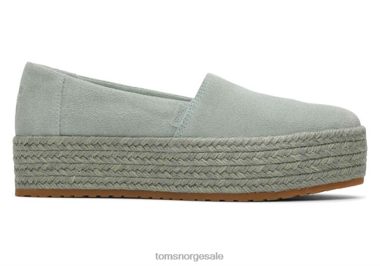 Toms kvinnervalencia plattform espadrillesemsket salvie sko 0V06V170