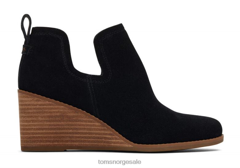 Toms kvinnerkallie wedge bootie bred breddesvart bred sko 0V06V224