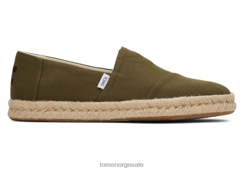 Toms mennalpargata tau 2.0mørk oliven sko 0V06V419