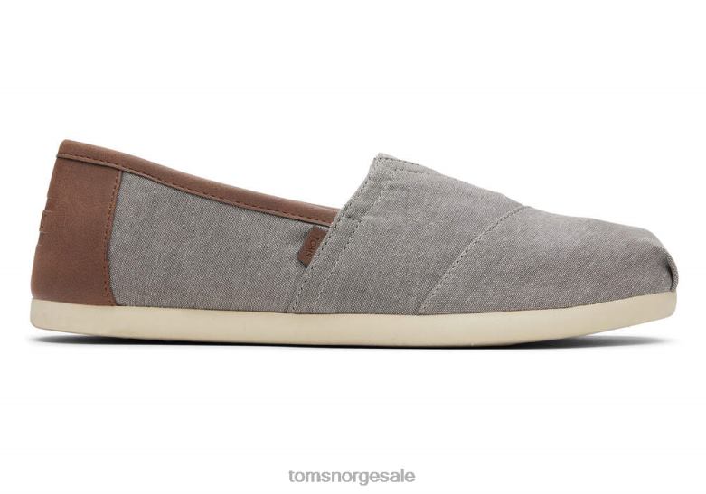 Toms mennchambray alpargatagrå sko 0V06V421