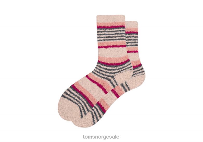 Toms kvinnerkoselige polstrede crew sokker rosastripe tilbehør 0V06V373